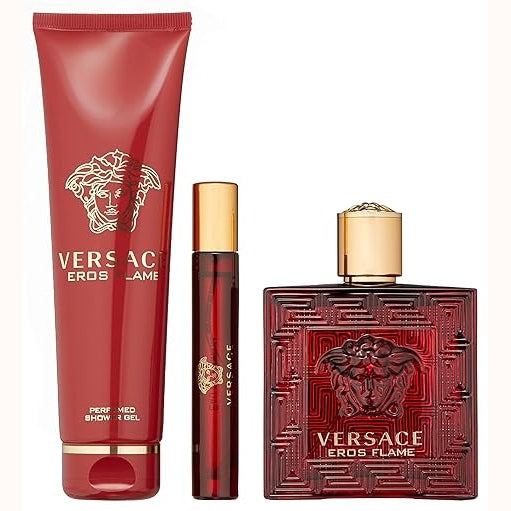 Versace Versace Eros Flame Men 3 Pc GiftSet