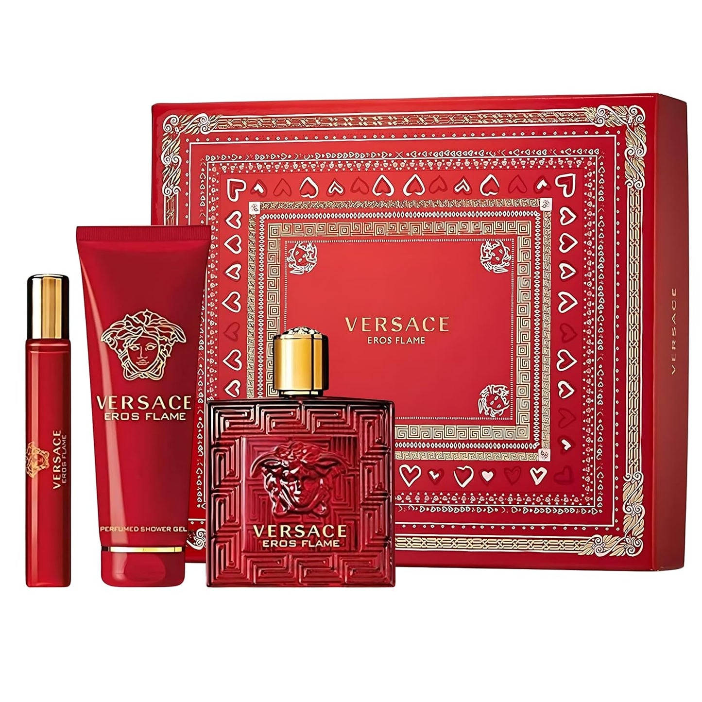 Versace Versace Eros Flame Men 3 Pc GiftSet